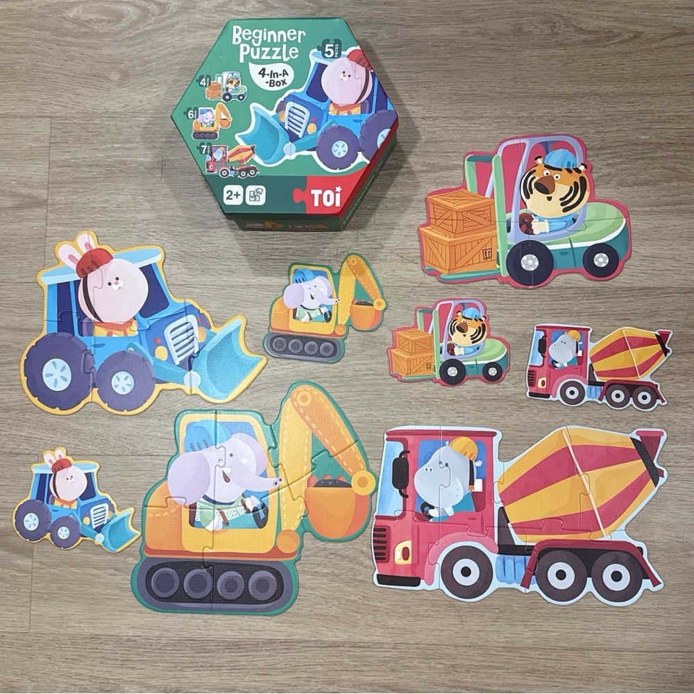 Toi Gorde - Land Construction Car puzzle completed